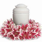 Glorious Life Funeral Urn Wreath