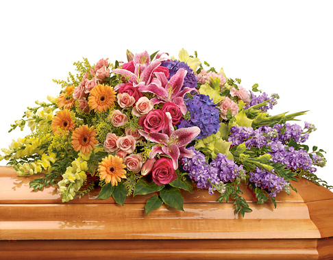 Garden of Sweet Memories Casket Spray