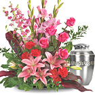 Adoring Heart Urn Arrangement