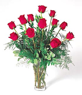 Popular Dozen Rose Vase