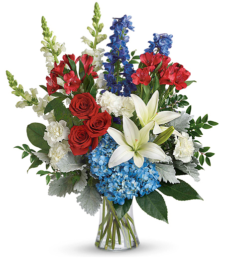 Patriotic Floral Tribute Bouquet