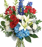 Patriotic Floral Tribute Bouquet