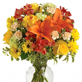 Sunlit Meadow Autumn Vase