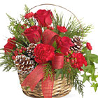 Holiday Riches Basket Bouquet