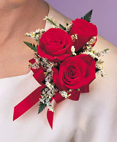 Red Roses Corsage