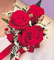 Red Roses Corsage