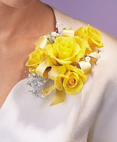 Yellow Roses Corsage
