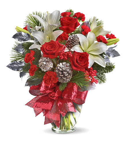 Holiday Enchantment Flowers Vase