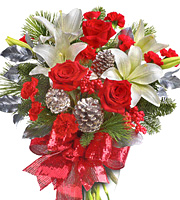 Holiday Enchantment Flowers Vase