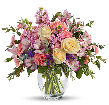 Pretty Pastel Flowers Bouquet Premium