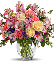 Pretty Pastel Flowers Bouquet Premium