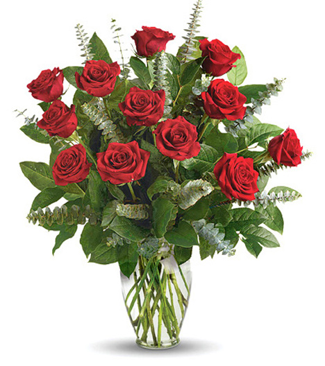 Deluxe Dozen Roses Vase