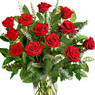 Deluxe Dozen Roses Vase