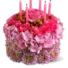 Pastel Birthday Flowers Cake