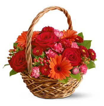 Heart Warmer Flowers Basket
