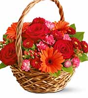 Heart Warmer Flowers Basket