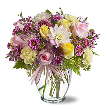 Soft and Beautiful Flowers Vase