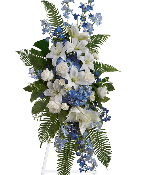 Condolence Flowers - Funeral Flower Arrangement | White Flowers for  Sympathy & Funeral to United States