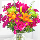 Horizon Hues Bouquet with Vase