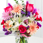 Peach Daiquiri Bouquet with Vase