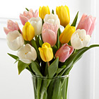 Sunset Escape Tulip Bouquet with Vase