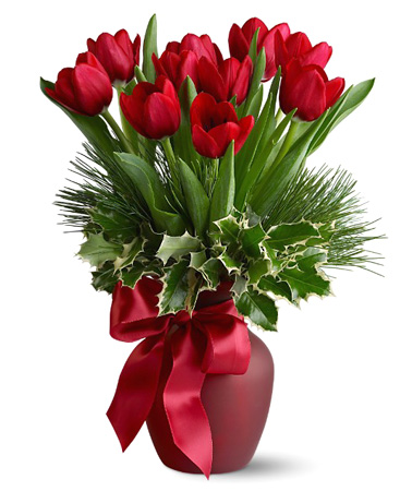 Tulip Tidings Free Virtual Christmas Flowers Bouquet from 