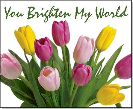 'You Brighten My World' Virtual eCard