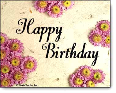 Beautiful Flower Birthday Digital Gift Card