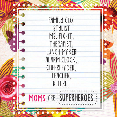 Moms Are Superheroes Virtual eCard